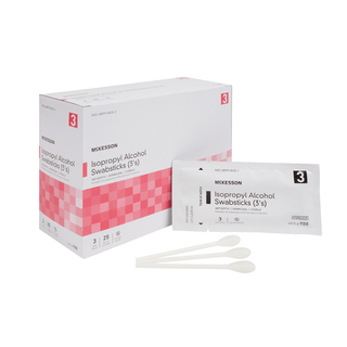 SWABSTICK, ALCHL STR (3/PK 25PK/BX 10BX/CS) | Quantity - 1x CS
