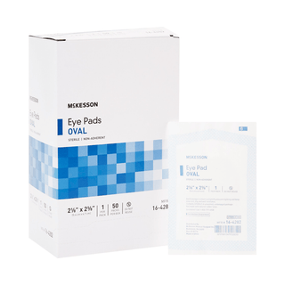 PAD, EYE OVAL STR 2 1/8"X2 5/ 8" (1/PK 50PK/BX 12B | Quantity - 1x PK