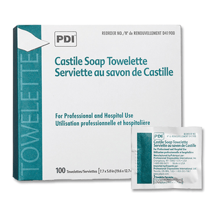 TOWELETTE, CASTILE SOAP (100/BX) | Quantity - 1x BX