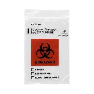 BAG, SPCMN BIOHAZ CLR 6X9 (50/BX 20BX/CS) PSSRDC | Quantity - 1x BX