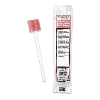 SWAB, ORAL UNTREATED SNGL PK (250/BX) | Quantity - 1x EA