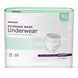 UNDERWEAR, EXTENDED WEAR XLG 58-68 (12EA/BG 4BG/CS) | Quantity - 1x CS
