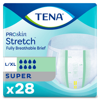 BRIEF, TENA SUPER STRCH LG/XLG(28/BG 2BG/CS) SCAPER | Quantity - 1x BG