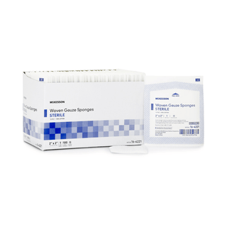 SPONGE, GAUZE 12PLY STR 2"X2" (1/PK 100PK/BX 24BX/CS) | Quantity - 1x EA