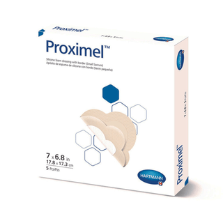 DRESSING, WND PROXIMEL SILICONE FM SACRUM W/BORDER SM (5/BX) | Quantity - 1x EA