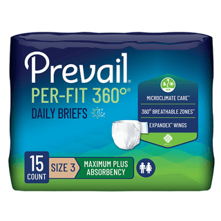 BRIEF, PREVAIL PER-FIT MAX+ ABSRB SZ3 58"-70" (15/PK 4PK/CS) | Quantity - 1x CS