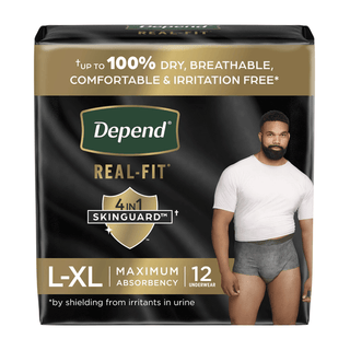 UNDERWEAR, DEPEND REALFIT MAX ABSRB LG/XLG (12/PK 2PK/CS) | Quantity - 1x PK