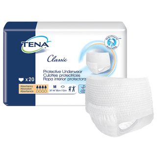 UNDERWEAR, TENA CLASSIC PROTECTIVE MED (20/PK 4PK/CS) | Quantity - 1x PK