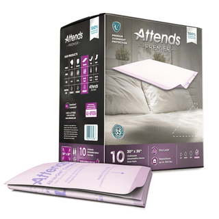 UNDERPAD, ATTENDS PREMIER 30"X36" (10/BG 6BG/CS) | Quantity - 1x BG