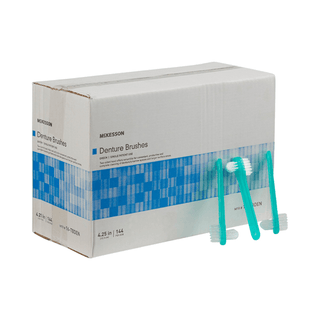 DENTURE BRUSH, LF (144/BX 10BX/CS) | Quantity - 1x EA