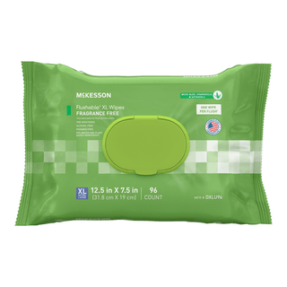 WIPE, WET FLUSHABLE XL UNSCNTDSFT PK W/LID (96/PK 6PK/CS) | Quantity - 1x PK