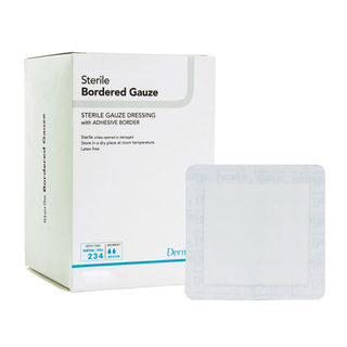 GAUZE, BORDERED STERILE ISLAND4"X10" (25/BX) | Quantity - 1x EA