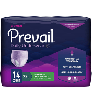 UNDERWEAR, PREVAIL WOMEN 2X-LG64"-80" (14EA/BG 4BG/CS) | Quantity - 1x CS