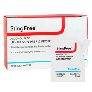 PAD, SKIN WIPE PREP ALC FREE (50/BX 10BX/CS) DERMRT | Quantity - 1x BX