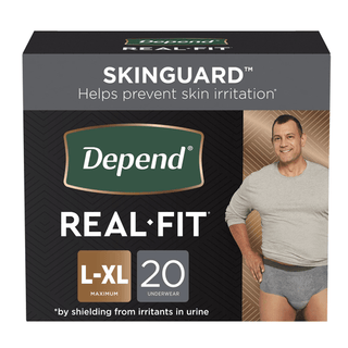 BRIEF, INCONT DEPENDS REAL FITABSRB MENS LG/XLG (20/PK 2PK/ | Quantity - 1x CS