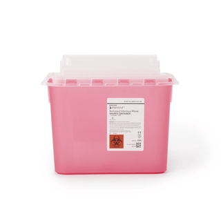 CONTAINER, SHARPS RED 5.4QT WALL MOUNT (20/CS) | Quantity - 1x CS