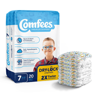 DIAPER, BABY COMFEES SZ7 (20/BG 4BG/CS) | Quantity - 1x BG