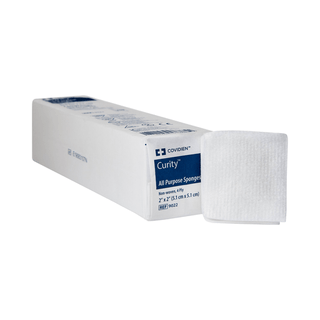 SPONGE, GAUZE CURITY 4PLY 2"X2" (200/BG 40BG/CS) | Quantity - 1x BG