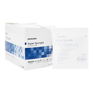 SPONGE, SUPR 6"X6 3/4" MED STRLF (5/PK 10P | Quantity - 1x CS