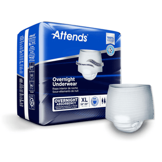 UNDERWEAR, INCONT OVERNIGHT W/LEAKAE XLG (12/BG 4BG/CS) | Quantity - 1x BG