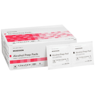 PAD, ALCOHOL PREP STR MED (200/BX 20BX/CS) | Quantity - 1x BX