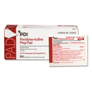 PAD, PVP PREP MED (100/BX) | Quantity - 1x CS