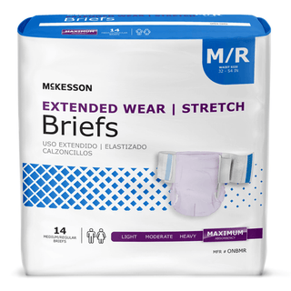 BRIEF, TAB CLSR EXTENDED WEAR MED/REG 32-54 (14/BG 4BG/CS) | Quantity - 1x BG