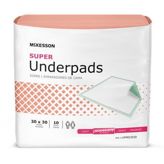 UNDERPAD, MODERATE ABSRB 30"X30" (10/BG 10BG/CS) | Quantity - 1x CS