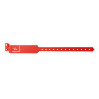 ID BAND, ALLERGIC ALERT RED (250/BX) PREDYN | Quantity - 1x BX
