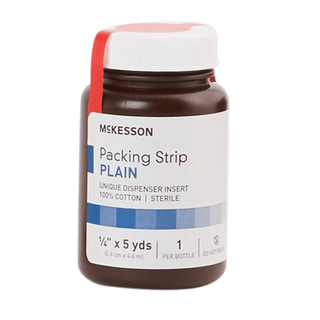 PACKING STRIP,NASAL PLAIN STR LF 1/4"X5YDS (12/CS) | Quantity - 1x BT