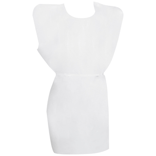 GOWN, EXAM T/P/T ECON WHT 30X42 (50/CS) | Quantity - 1x EA