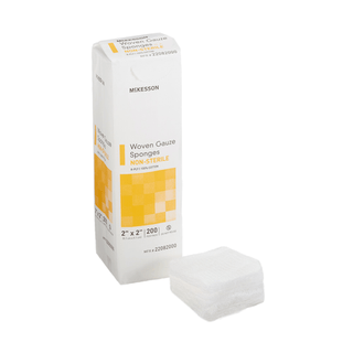 SPONGE, GAUZE 8PLY H-FOLD N/S 2"X2" (200/PK 25PK/CS) | Quantity - 1x PK