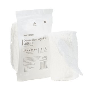 BANDAGE ROLL, GAUZE FLUFF STR 3.4"X3.6YDS (96/CS) | Quantity - 1x EA