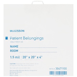 BAG, PAT HNDL 20X20X4 WHT (250/CS) | Quantity - 1x EA