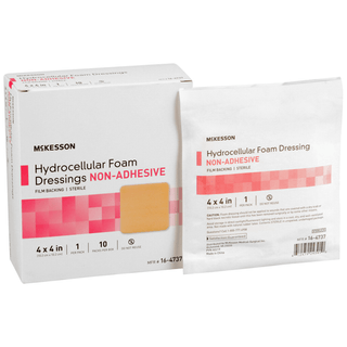 DRESSING, HYDROCELLULAR NON-ADH STR FOAM 4"X4" (10BX/CS) | Quantity - 1x EA
