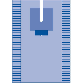 DRAPE EENT SPLIT ST 8/CS