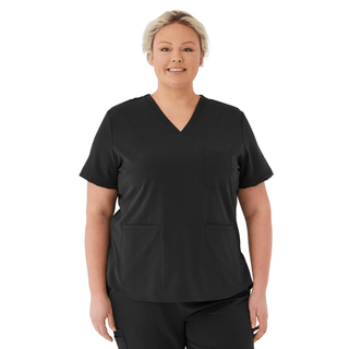 TOP SCRUB AVE WMN LEX BLK 3XL