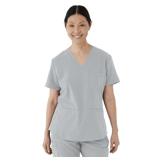 TOP SCRUB AVE WMN LEX GRY S