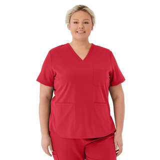 TOP SCRUB AVE WMN LEX RED 2XL