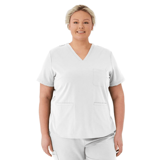 TOP SCRUB AVE WMN LEX WHT 3XL