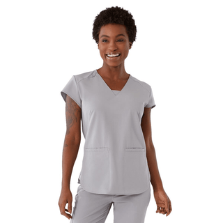 TOP SCRUB AVE WMN MONROE GRY XS