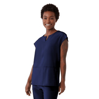 TOP SCRUB AVE WMN NOLITA NVY M