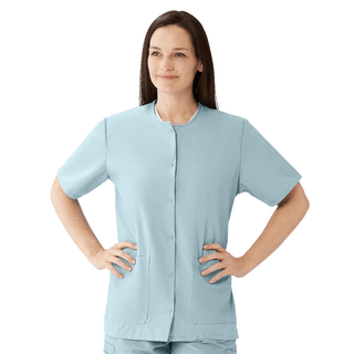 TOP SCRUB JEWEL-NECK 2PKT MISTY 2XL
