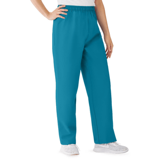 PANT SCRUB ELASTIC TAPERED PEACOCK XS