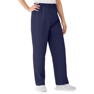 PANT SCRUB ELASTIC TAPERED NAVY SM