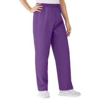 PANT SCRUB ELASTIC TAPERED PURPLE L