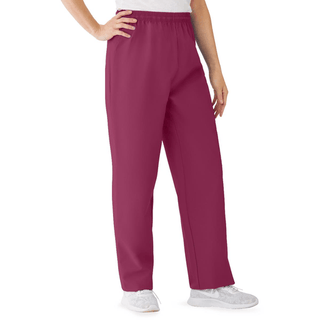 PANT SCRUB ELASTIC TAPERED RASPBRY MD