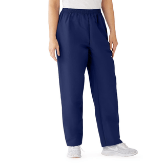 PANT SCRUB LADIES ELSTC 2PKT MDNGHT LG