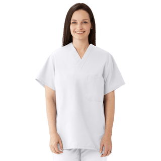 TOP SCRUB REV 2PKT WHITE MDL-CC 3XL