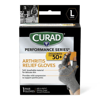 SUPPORT ARTHRITIS GLOVE L MICROB SR